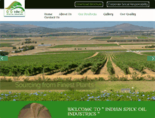 Tablet Screenshot of indianspiceoil.com